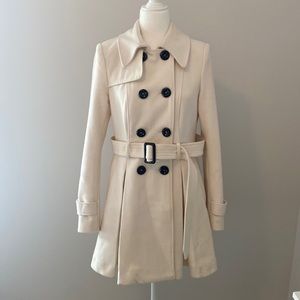 MODA International wool pea coat with flared skirt